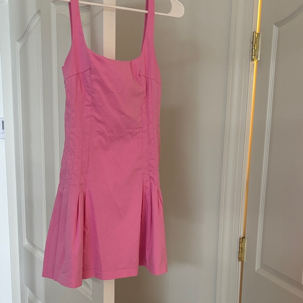 Zara Pink Sleeveless Fit & Flare Dress